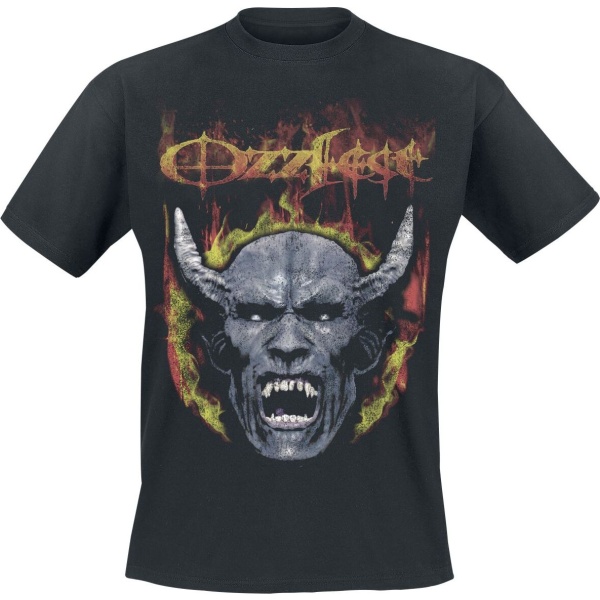 Ozzy Osbourne Devil Face Seam Spray Tričko černá - RockTime.cz