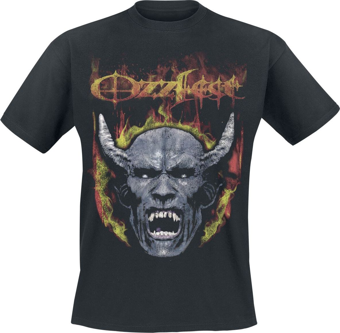 Ozzy Osbourne Devil Face Seam Spray Tričko černá - RockTime.cz