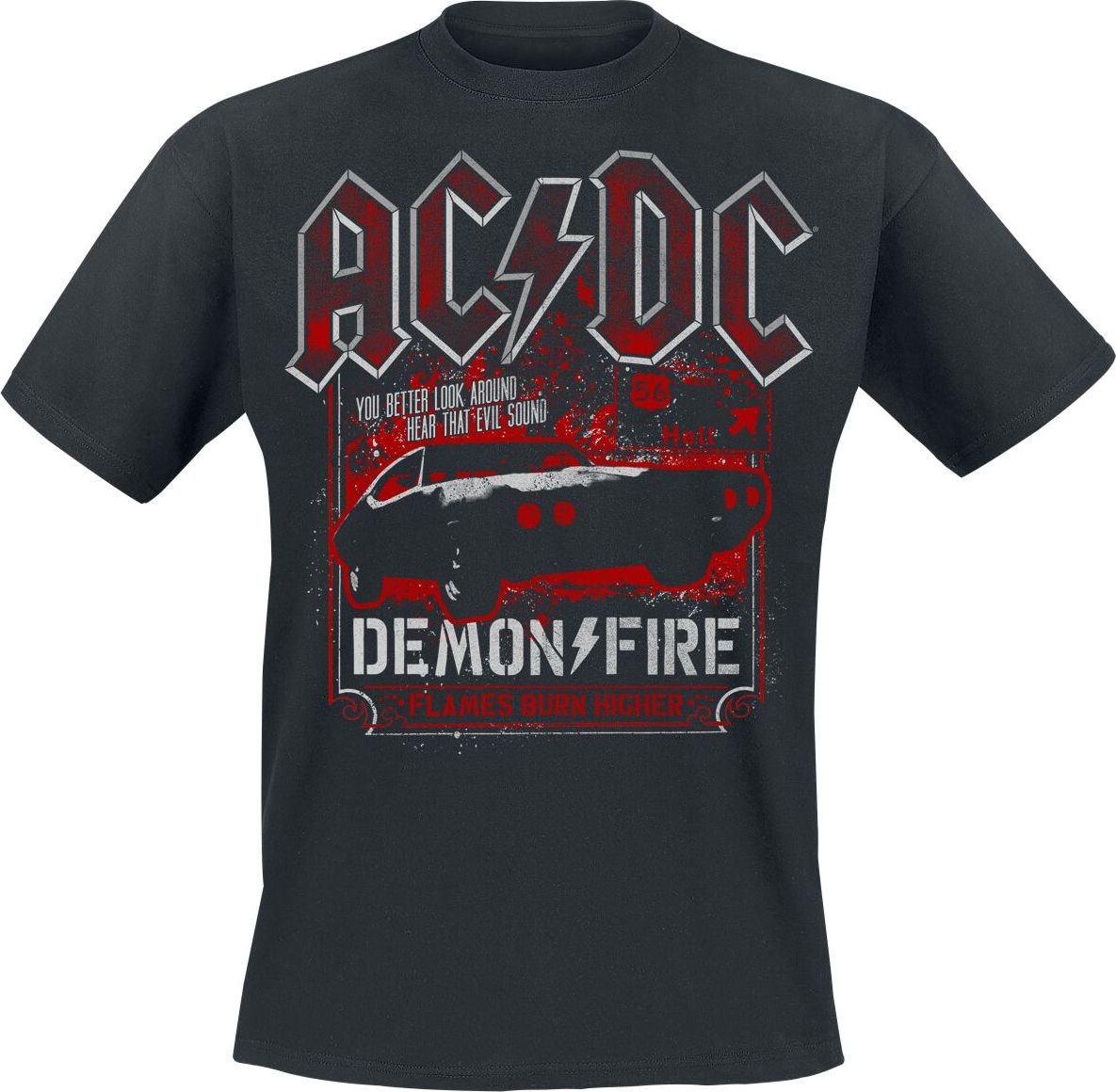 AC/DC Demon Fire Hell Tričko černá - RockTime.cz