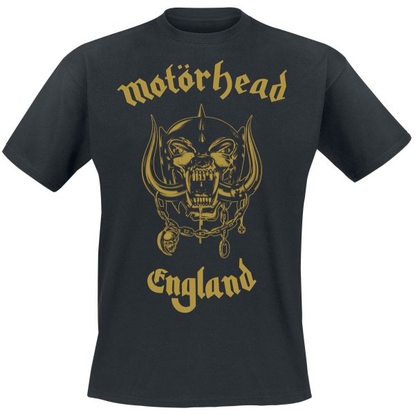 Motörhead Golden England - Everything Louder Than Everything Else Tričko černá - RockTime.cz
