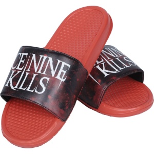 Ice Nine Kills EMP Signature Collection Žabky - plážová obuv cervená/cerná - RockTime.cz