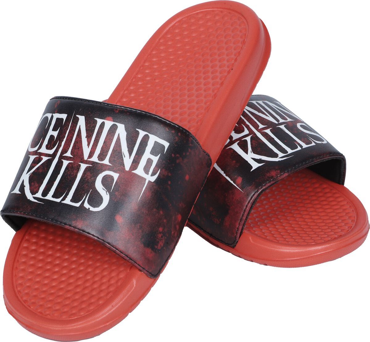 Ice Nine Kills EMP Signature Collection Žabky - plážová obuv cervená/cerná - RockTime.cz