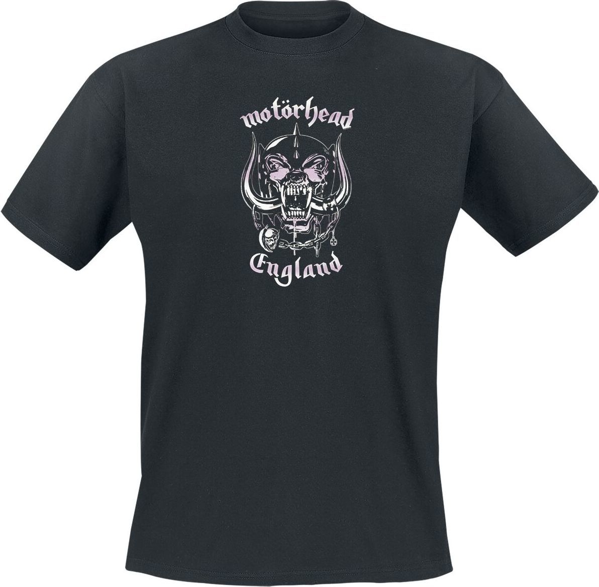 Motörhead England Pink Wash Tričko černá - RockTime.cz