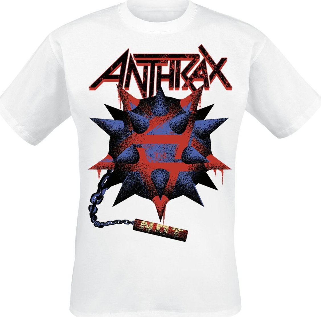 Anthrax Pentathrax Mace Tričko bílá - RockTime.cz