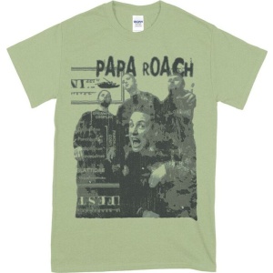 Papa Roach Shout Tričko zelená - RockTime.cz