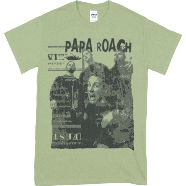 Papa Roach Shout Tričko zelená - RockTime.cz