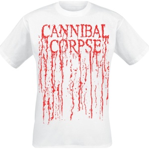 Cannibal Corpse Logo Drip Tričko bílá - RockTime.cz