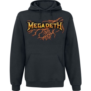 Megadeth Lightning Strike Mikina s kapucí černá - RockTime.cz