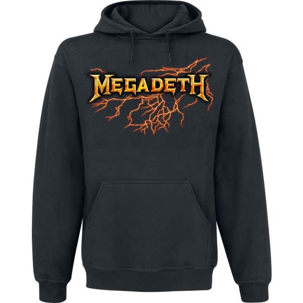 Megadeth Lightning Strike Mikina s kapucí černá - RockTime.cz