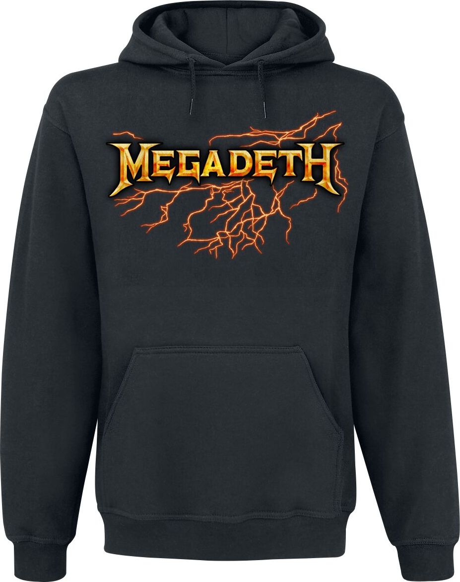 Megadeth Lightning Strike Mikina s kapucí černá - RockTime.cz