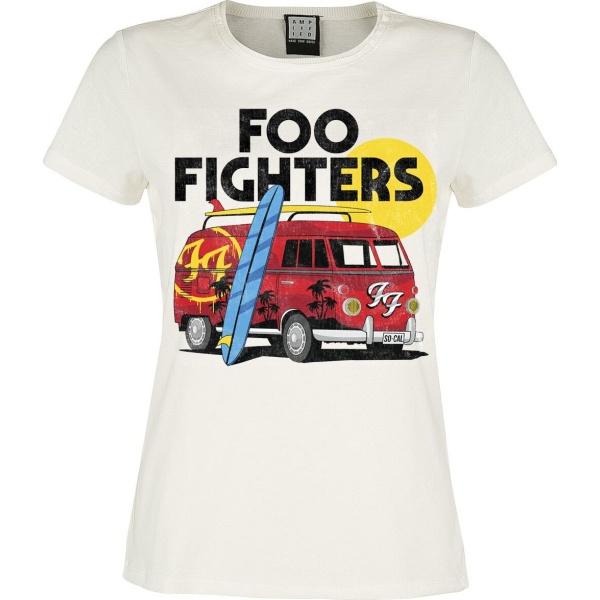 Foo Fighters Amplified Collection - Van Dámské tričko šedobílá - RockTime.cz