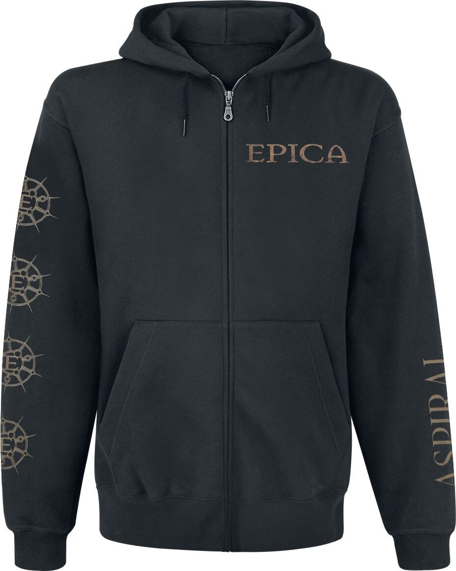 Epica Aspiral Mikina s kapucí na zip černá - RockTime.cz