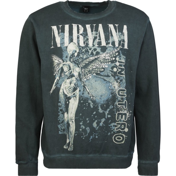 Nirvana In Utero Mikina tmave zelená - RockTime.cz