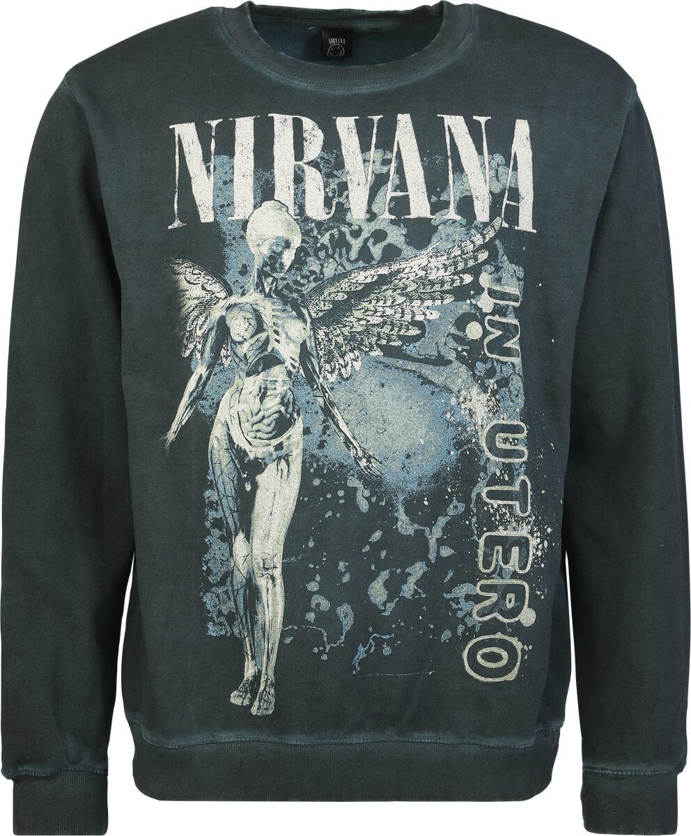 Nirvana In Utero Mikina tmave zelená - RockTime.cz