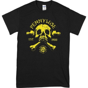 Pennywise Crossbones Skull Tričko černá - RockTime.cz