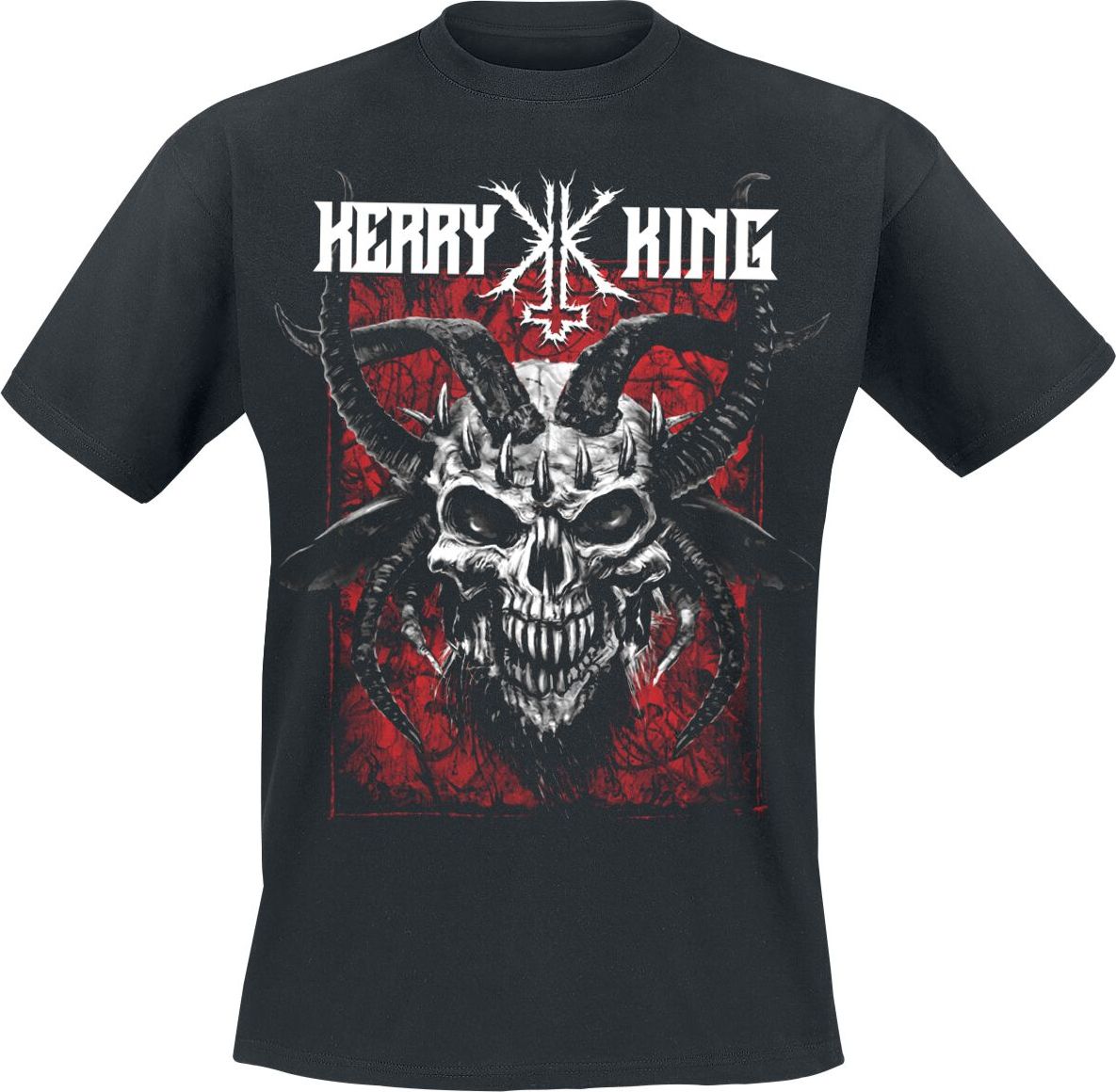 Kerry King Thorns Skull Tričko černá - RockTime.cz