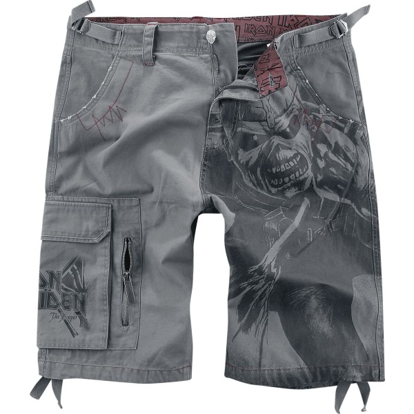 Iron Maiden EMP Signature Collection Kraťasy šedá - RockTime.cz