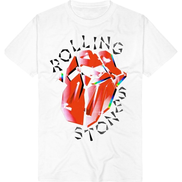 The Rolling Stones Hackney Diamonds Prism Tongue Tričko bílá - RockTime.cz