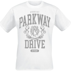 Parkway Drive 20 Years Crest Tričko bílá - RockTime.cz