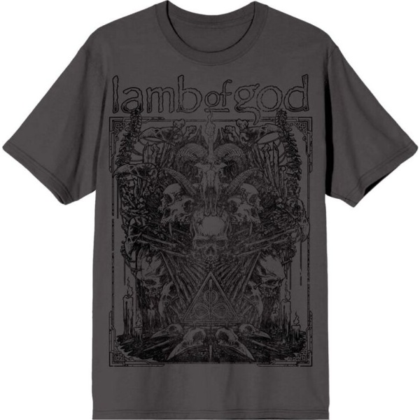 Lamb Of God Skull Altar Tričko charcoal - RockTime.cz