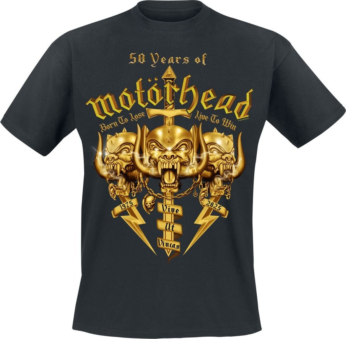 Motörhead 50 Years Of Motörhead Tričko černá - RockTime.cz