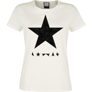 David Bowie Amplified Collection - Black Star Dámské tričko šedobílá - RockTime.cz