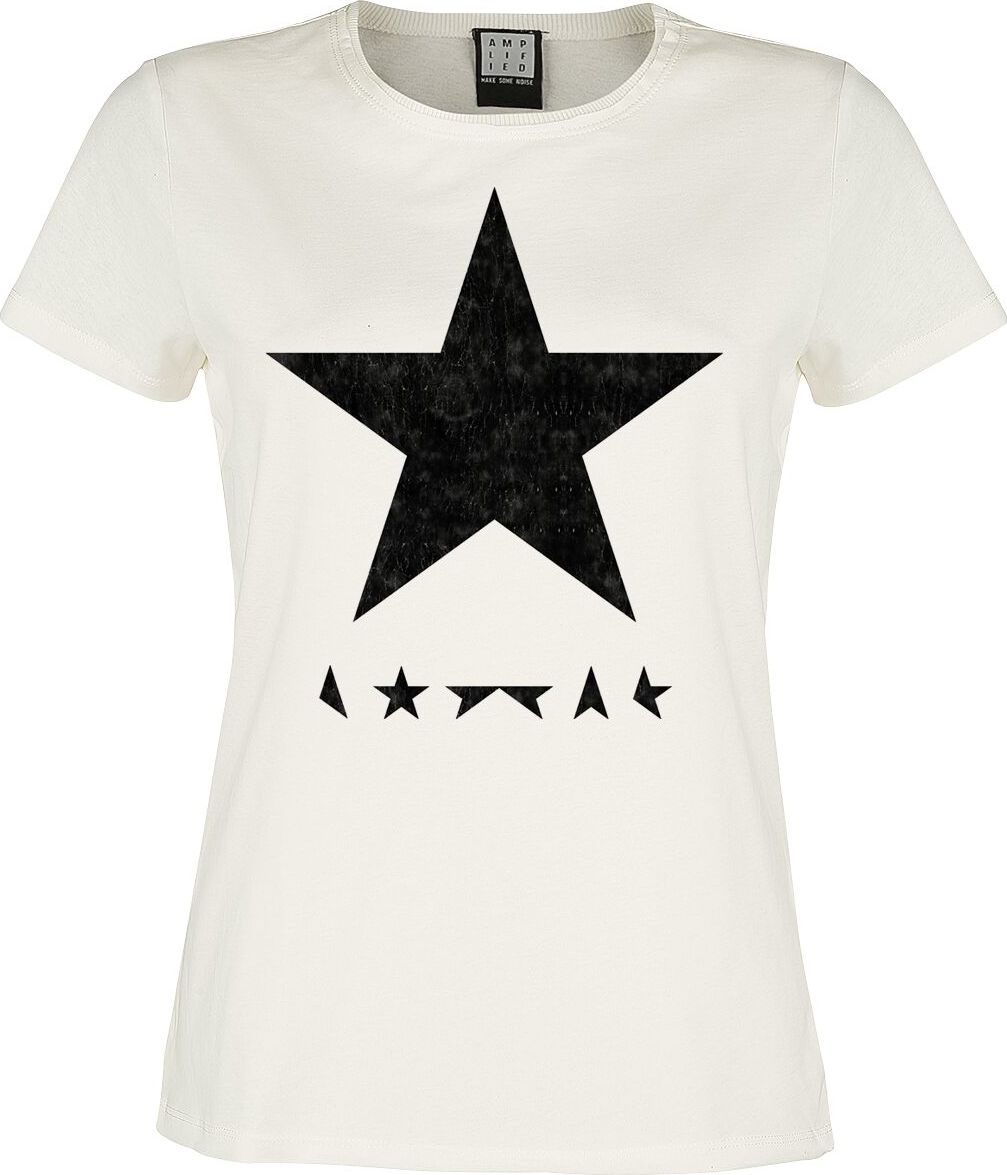 David Bowie Amplified Collection - Black Star Dámské tričko šedobílá - RockTime.cz