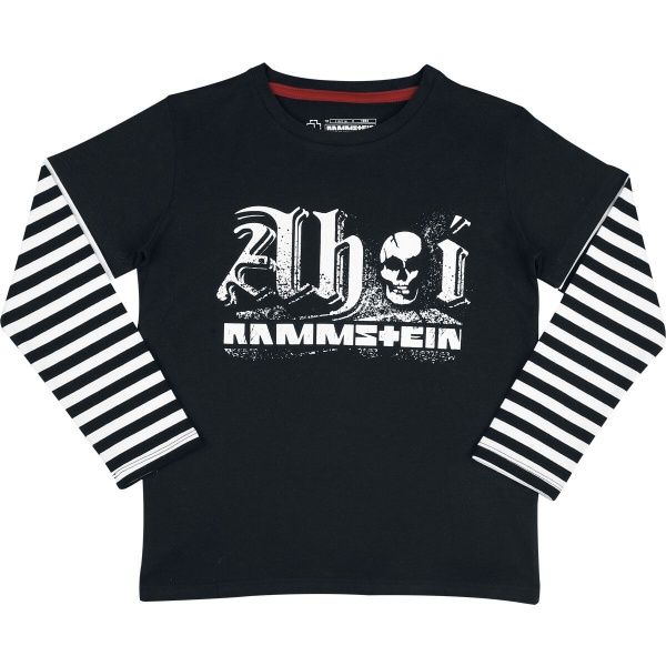 Rammstein Ahoi detské tricko - dlouhý rukáv cerná/bílá - RockTime.cz