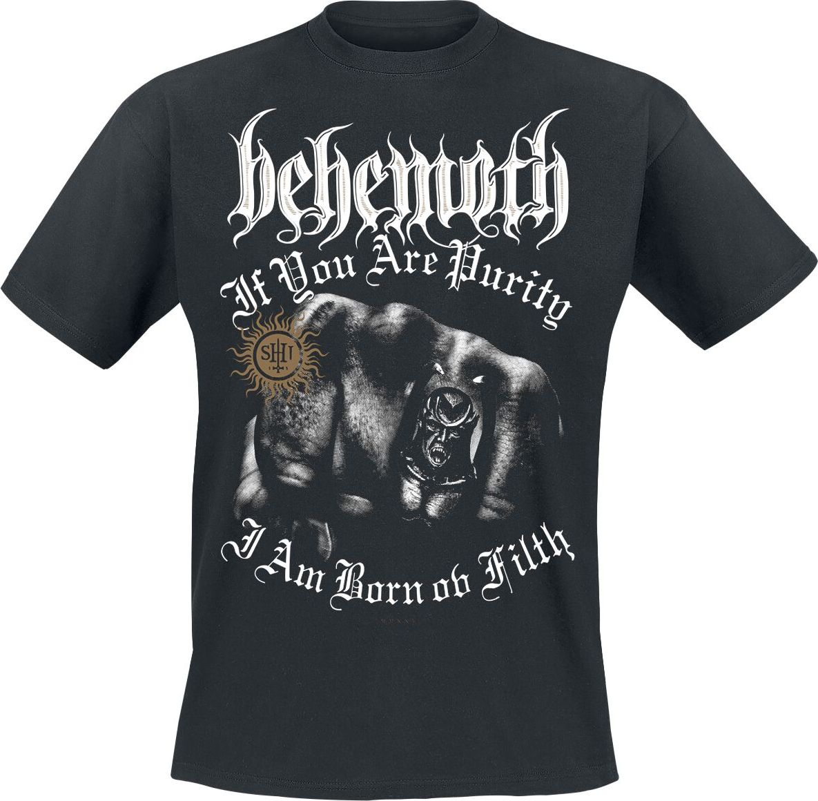 Behemoth The Shit Of God - Crushing Tide Fist Tričko černá - RockTime.cz