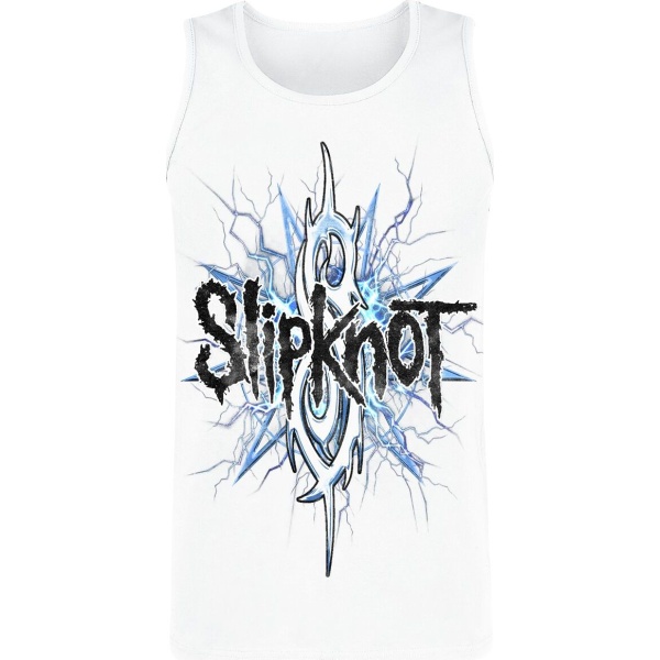 Slipknot Electric Blue Tank top bílá - RockTime.cz