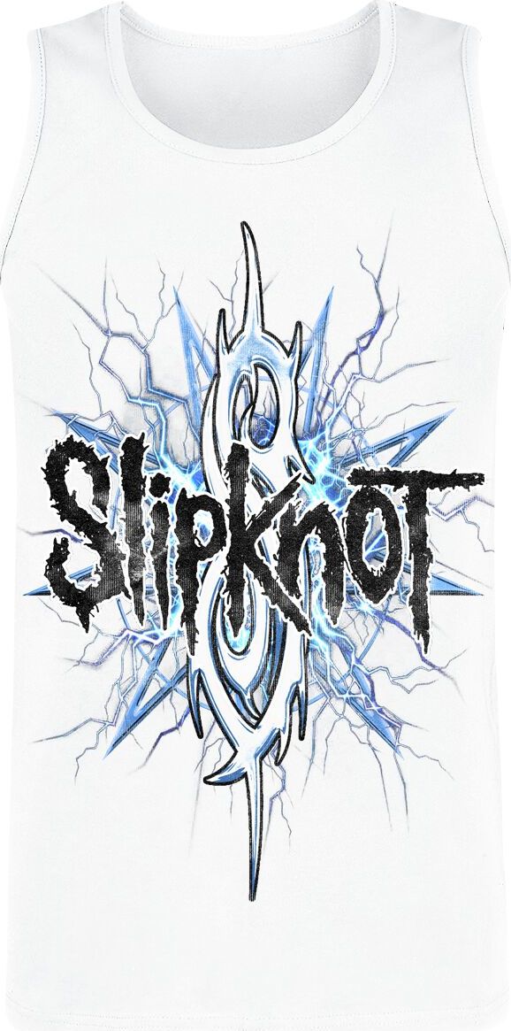 Slipknot Electric Blue Tank top bílá - RockTime.cz