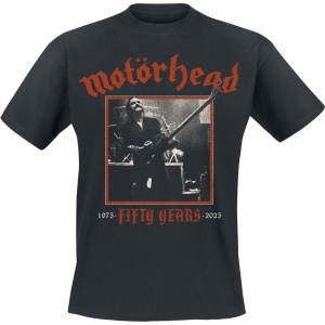Motörhead 50 Lemmy Guitar Photo Tričko černá - RockTime.cz