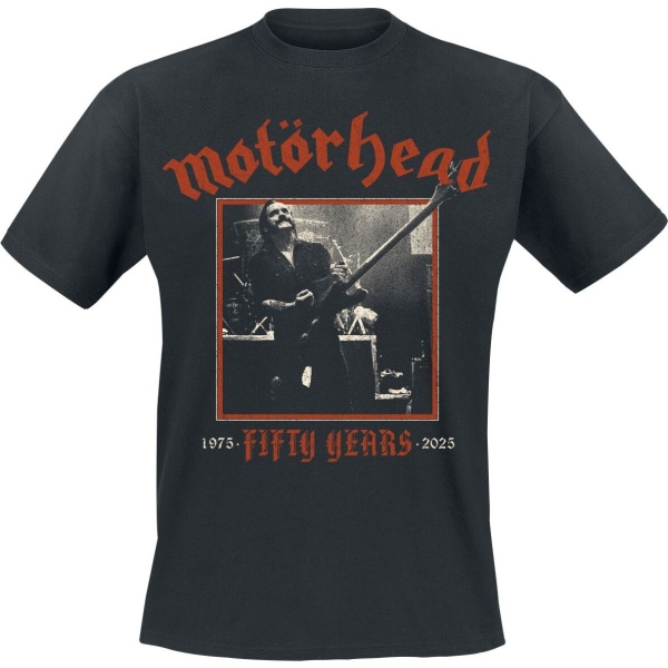 Motörhead 50 Lemmy Guitar Photo Tričko černá - RockTime.cz