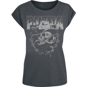 Pantera Cowboy Skull Dámské tričko charcoal - RockTime.cz