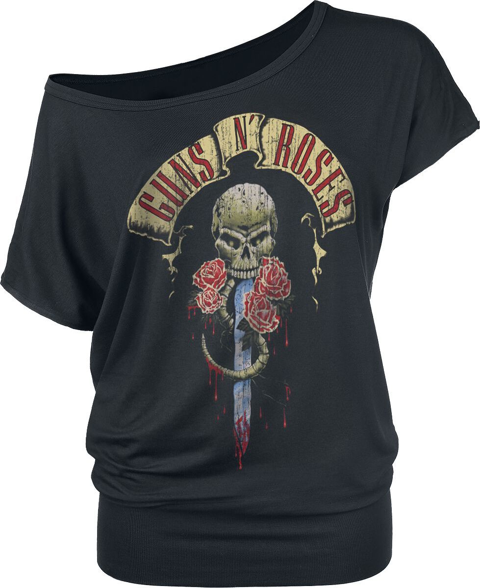 Guns N' Roses Dripping Dagger Dámské tričko černá - RockTime.cz