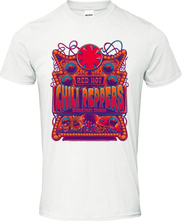 Red Hot Chili Peppers Hershey Poster Tričko bílá - RockTime.cz