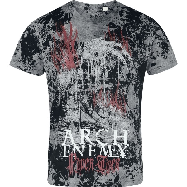 Arch Enemy Flames Tiger Tričko cerná/šedá - RockTime.cz