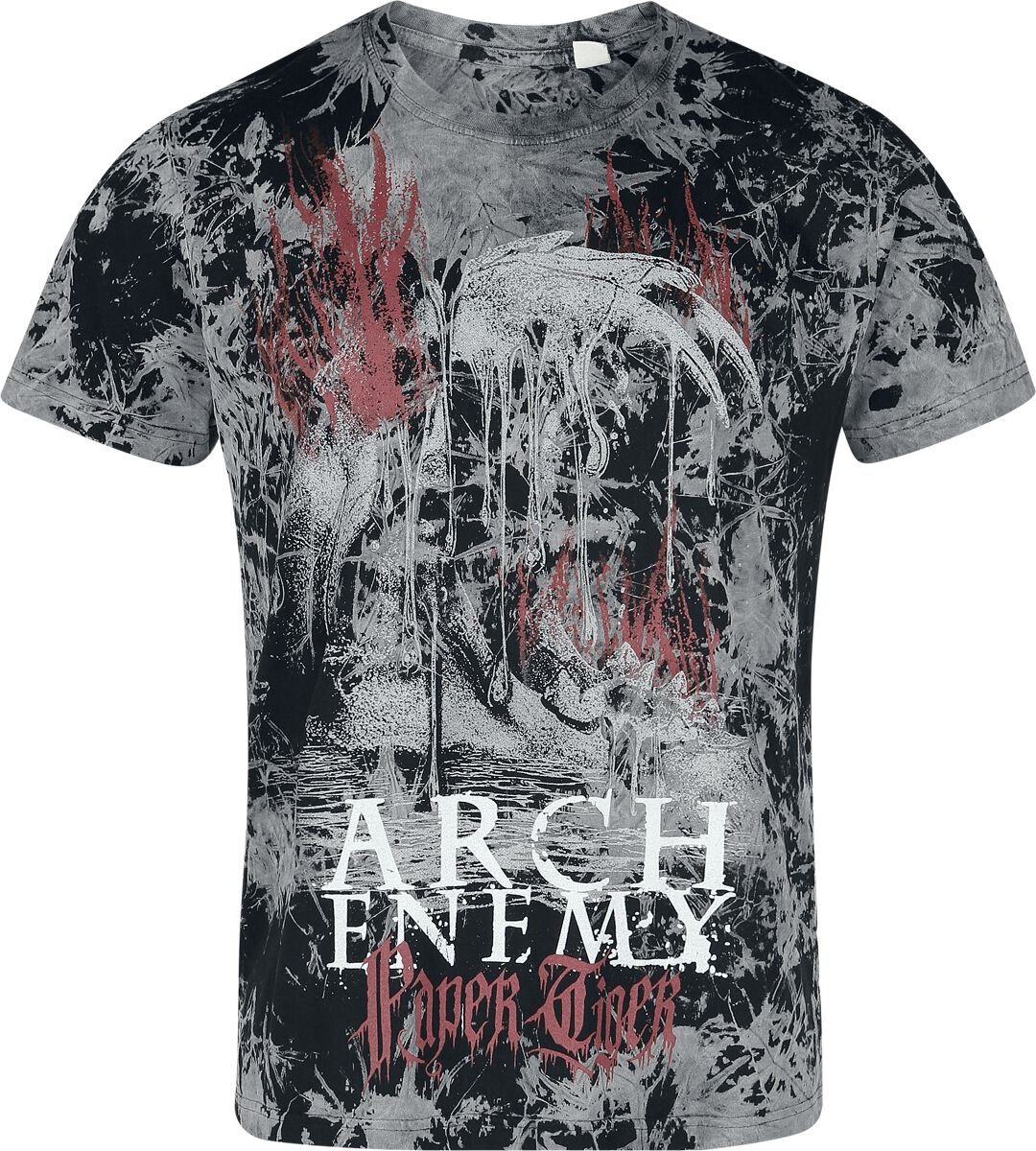 Arch Enemy Flames Tiger Tričko cerná/šedá - RockTime.cz