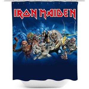 Iron Maiden Wasted years sprchový záves vícebarevný - RockTime.cz