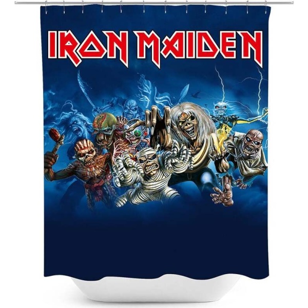 Iron Maiden Wasted years sprchový záves vícebarevný - RockTime.cz
