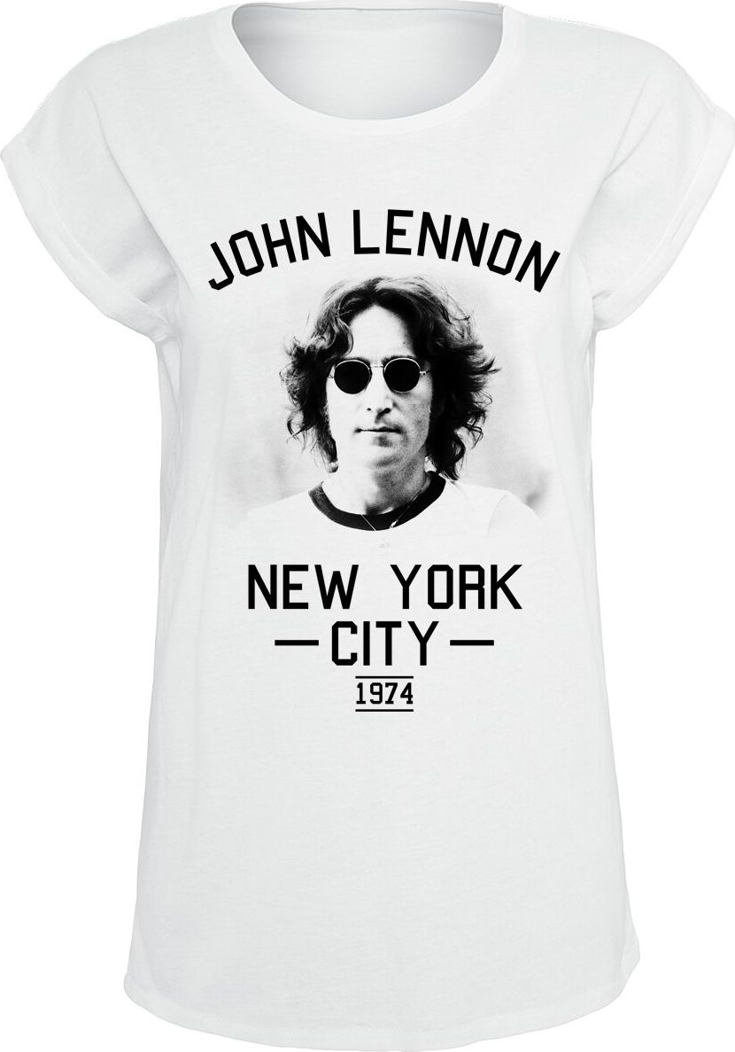 John Lennon NYC 1974 Dámské tričko bílá - RockTime.cz