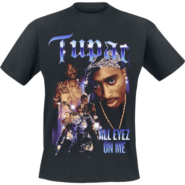 Tupac Shakur AEOM Motorcycle Collage Tričko černá - RockTime.cz