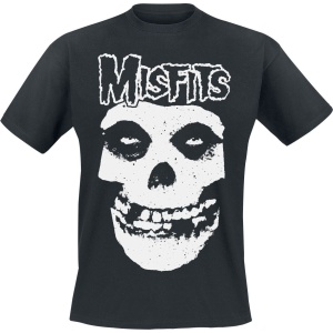 Misfits White Logo Tričko černá - RockTime.cz