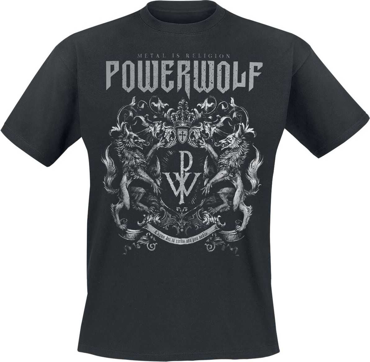 Powerwolf Crest - Metal Is Religion Tričko černá - RockTime.cz