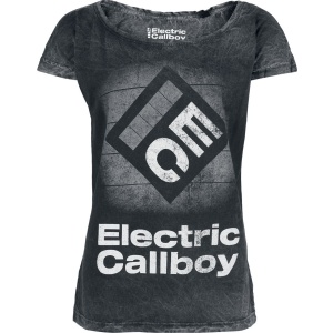 Electric Callboy Square Logo Dámské tričko šedá - RockTime.cz
