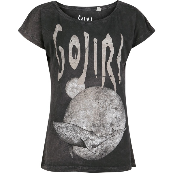 Gojira Whale Sun Moon Dámské tričko šedá - RockTime.cz
