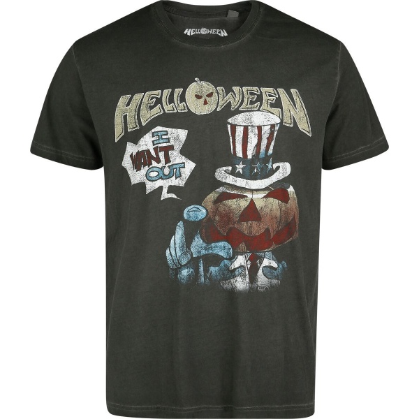 Helloween I Want Out Tričko antracitová - RockTime.cz