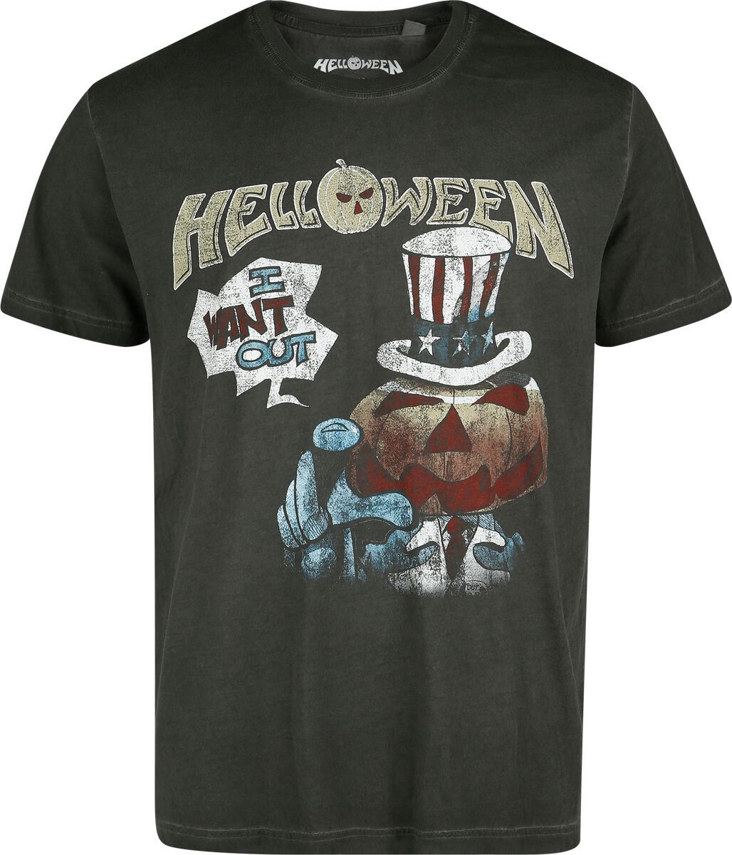 Helloween I Want Out Tričko antracitová - RockTime.cz