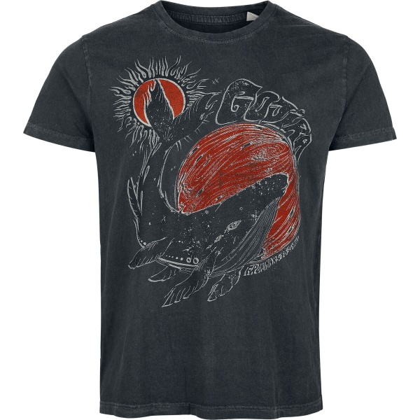 Gojira Whale Sun Moon Tričko tmavě šedá - RockTime.cz