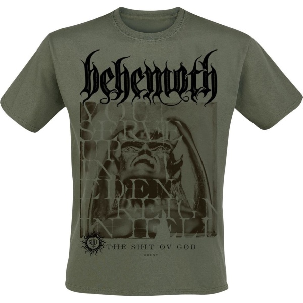 Behemoth The Shit ov God - Reign In Hell Tričko olivová - RockTime.cz